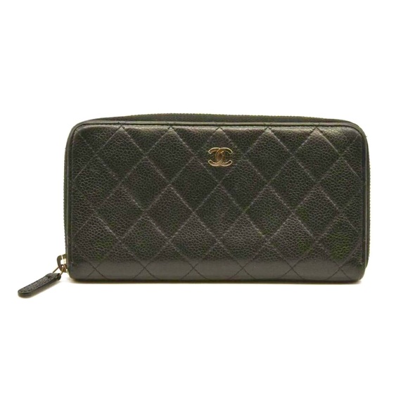 Vintage Chanel Black Quilted Wallet - Picture 1 of 16
